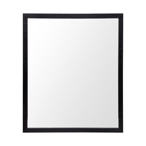 MIR-D235-P2024-DS - Bristol Black 20x24 Faux Wood Frame Bathroom Vanity Mirror