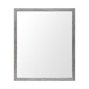 Bristol Grey 20x24 Faux Wood Frame Bathroom Vanity Mirror