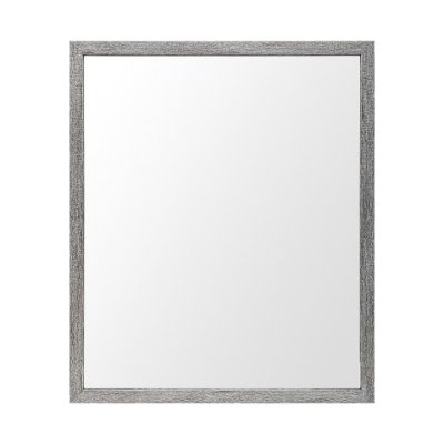 MIR-D237-P2024-DS - Bristol Grey 20x24 Faux Wood Frame Bathroom Vanity Mirror