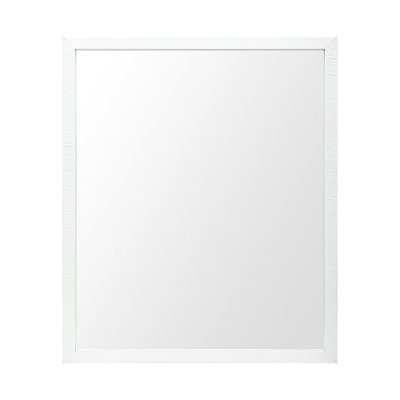MIR-D244-P2024-DS - Bristol White 20x24 Faux Wood Frame Bathroom Vanity Mirror
