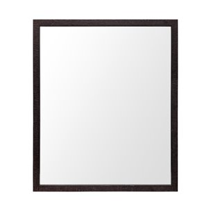 Bristol Espresso 20x24 Faux Wood Frame Bathroom Vanity Mirror