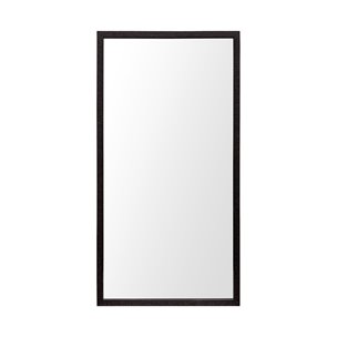 Bristol Espresso 20x40 Faux Wood Frame Bathroom Vanity Mirror