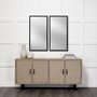 MIR-D288-P2040-DS - Bristol Espresso 20x40 Faux Wood Frame Bathroom Vanity Mirror
