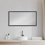 MIR-D288-P2040-DS - Bristol Espresso 20x40 Faux Wood Frame Bathroom Vanity Mirror