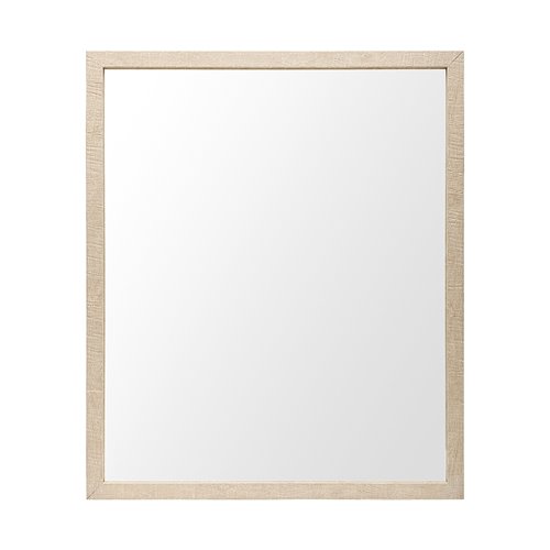 MIR-D289-P2024-DS - Bristol Tan 20x24 Faux Wood Frame Bathroom Vanity Mirror
