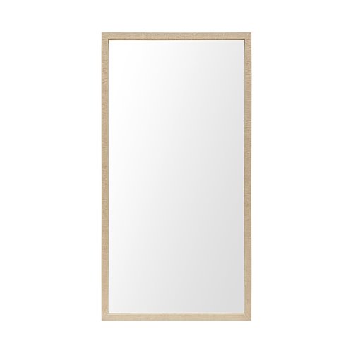 MIR-D289-P2040-DS -  Bristol Tan 20x40 Faux Wood Frame Bathroom Vanity Mirror