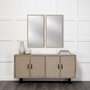 MIR-D289-P2040-DS -  Bristol Tan 20x40 Faux Wood Frame Bathroom Vanity Mirror