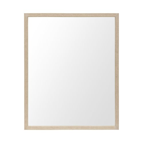 MIR-D289-P2430-DS - Bristol Tan 24x30" Faux Wood Frame Bathroom Vanity Mirror
