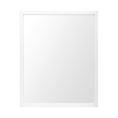 MIR-D244-P2430-DS - Bristol White 24x30 Faux Wood Frame Bathroom Vanity Mirror