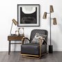 68427 - Wesley II (22.4"H) Gold/Black Perforated Metal Shade Table Lamp 