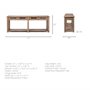 68205 - Harrelson III 72L x 18W Brown Wood 4 Drawer Console Table 