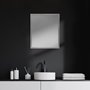 MIR-D237-P2024-DS - Bristol Grey 20x24 Faux Wood Frame Bathroom Vanity Mirror