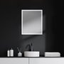 MIR-D244-P2024-DS - Bristol White 20x24 Faux Wood Frame Bathroom Vanity Mirror