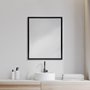 MIR-D288-P2430-DS - Bristol Espresso 24x30 Faux Wood Frame Bathroom Vanity Mirror