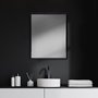 MIR-D288-P2430-DS - Bristol Espresso 24x30 Faux Wood Frame Bathroom Vanity Mirror