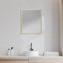 MIR-D289-P2024-DS - Bristol Tan 20x24 Faux Wood Frame Bathroom Vanity Mirror