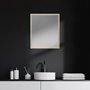 MIR-D289-P2024-DS - Bristol Tan 20x24 Faux Wood Frame Bathroom Vanity Mirror