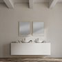 MIR-D289-P2430-DS - Bristol Tan 24x30" Faux Wood Frame Bathroom Vanity Mirror