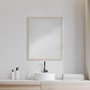 MIR-D289-P2430-DS - Bristol Tan 24x30" Faux Wood Frame Bathroom Vanity Mirror