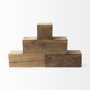 67467 - Rubik 15L x 10W Natural Wooden Cube Display Object