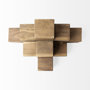 67467 - Rubik 15L x 10W Natural Wooden Cube Display Object