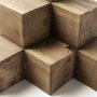 67467 - Rubik 15L x 10W Natural Wooden Cube Display Object