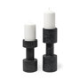 69161 - Bolton I 3.9L x 3.9W x 10.6H Black Metal Table Candle Holders