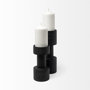 69161 - Bolton I 3.9L x 3.9W x 10.6H Black Metal Table Candle Holders