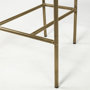 68310 - Parker I Cream Fabric Seat Gold Metal Frame Dining Chair