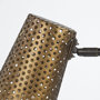 68427 - Wesley II (22.4"H) Gold/Black Perforated Metal Shade Table Lamp 