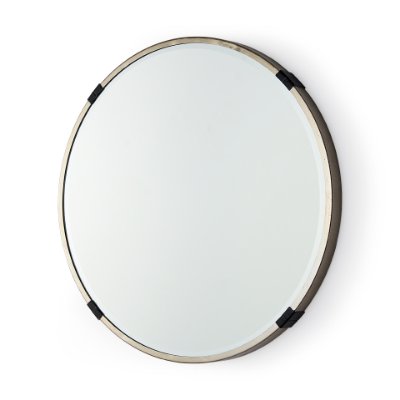 69326 - Melissa 23" Small Round Gold Metal Wall Mirror