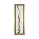 13752 - White and Gold river by Studio M a Framed Art Print Matted under Glass