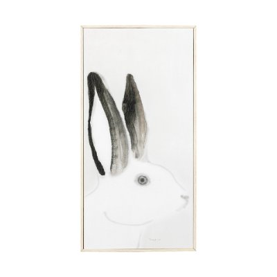 13666 - Rabit Gazing I by Mercana Studio a Hand Embellished Textured Framed Art Print