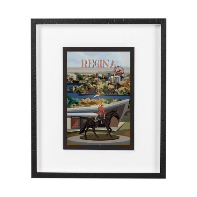 13776 - Regina Go Canada (M) by Mercana Studio a Framed Art Print Matted under Glass