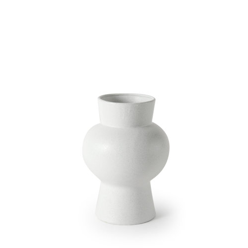 69464 - Laforge 10.8H Medium White Ceramic Vase