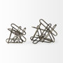 57880 - Henderson II 10L x 12W Gold Metal Paperclip Object