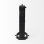 69483 - Marian 7.5L x 5.7W x 13.0H Black Studded  Table Clock