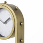 69484 - Marian 7.5L x 5.7W x 13.0H Gold Studded Table Clock
