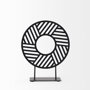 69493 - Micra 9.1L x 2.6W x 10.9H Matte Black Metal Decorative Object on a Stand