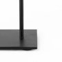 69493 - Micra 9.1L x 2.6W x 10.9H Matte Black Metal Decorative Object on a Stand