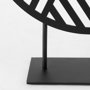 69494 - Micra 11.0L x 3.0W x 13.4H Matte Black Metal Decorative Object on a Stand