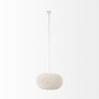 69241 - Theta 30.0 L x 30.0 W x 15.0 H White-Washed Beaded Chandelier