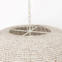 69241 - Theta 30.0 L x 30.0 W x 15.0 H White-Washed Beaded Chandelier