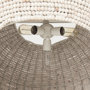 69241 - Theta 30.0 L x 30.0 W x 15.0 H White-Washed Beaded Chandelier