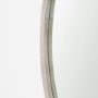 69235 - Gambit 46" Round White Wash Wood Frame Wall Mirror