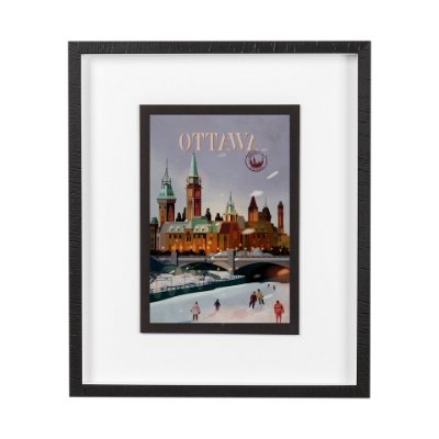 13778 - Ottawa Go Canada (M) by Mercana Studio a Framed Art Print Matted under Glass