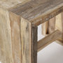 69150 - Solveig 18.0L x 13.0W x 17.0H Light Brown Wood Rectangular Accent Stool