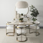 69241 - Theta 30.0 L x 30.0 W x 15.0 H White-Washed Beaded Chandelier