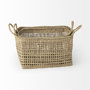 69585 - Bellisa 18.5L x 14.6W x 11.0H (Set of 2) Medium Brown Seagrass Rectangular Basket W/ Handles 