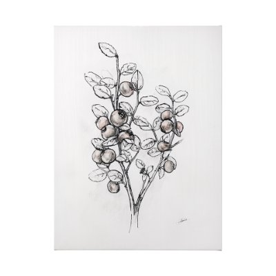102011-L - Wildberry Collection Hucklberry by Ariana a Hand Embellished Textured Canvas